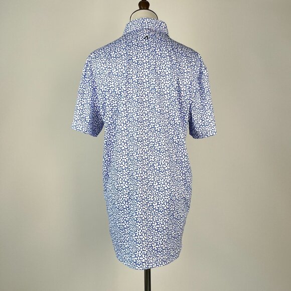 NWOT Redvanly Polo Shirt Mens Blue Lavender Golf Active Tech Size S - Picture 5 of 13